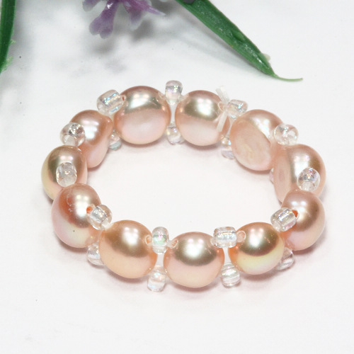 Ring aus Süßwasserperlen, Perlenring, Perlen, 4149